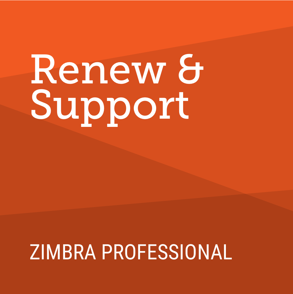 Zimbra Professional Edition for Non-Profits and Associations - Renew 1 Year Standard Support for Perpetual License (25 Mailboxes)