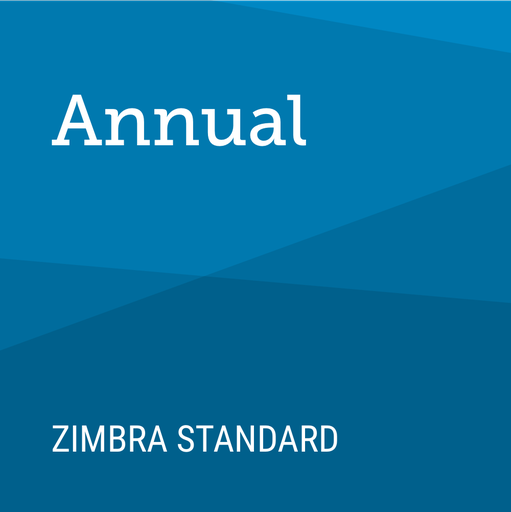 [ZCSSE2-T1-SSUB-G] Zimbra Standard Edition for Non-Profits and Associations - 1 Year License, Standard Support (25 Mailboxes)