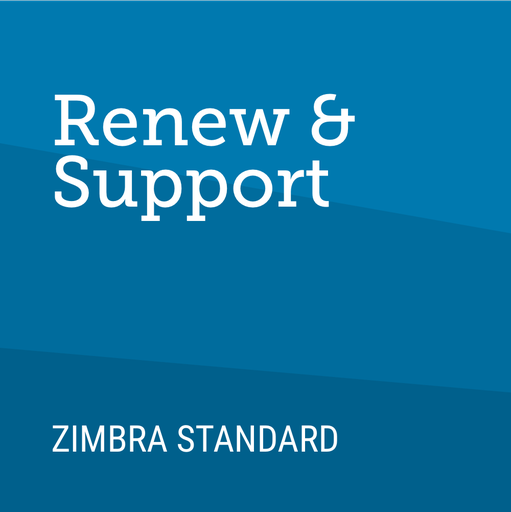 [ZCSSE2-T1-SSUP-G] Zimbra Standard Edition for Non-Profits and Associations - Renew 1 Year Standard Support for Perpetual License (25 Mailboxes)